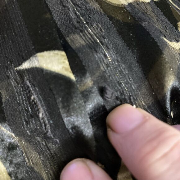 Red Hot Plus Sz 20W Black Tan Floral Button-Front 2-Piece Tank Sheer Blouse Work - Picture 7 of 10